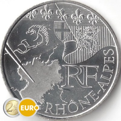 10 euros France 2010 - Rhône-Alpes UNC
