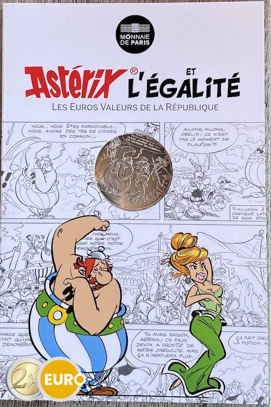 10 euro Frankreich 2015 - Asterix Gleichheit Prophezeiungen des Sehers - in Coincard