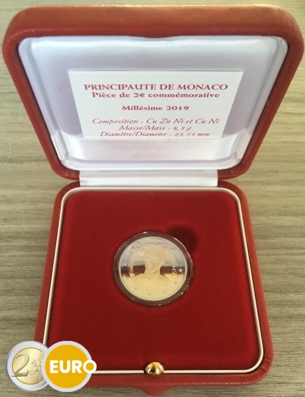 2 euros Mónaco 2019 - Honorato V BE Proof