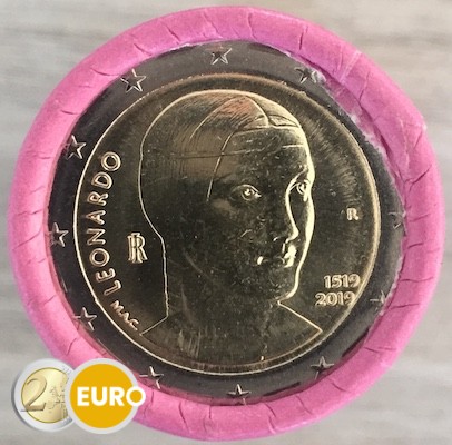 Rouleau 2 euros Italie 2019 - Leonardo da Vinci - édition limitée