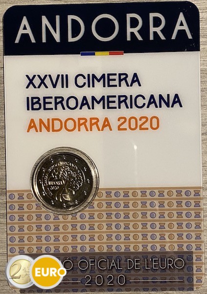 2 Euro Andorra 2020 - Iberoamerikanisches Gipfeltreffen Stgl. Coincard
