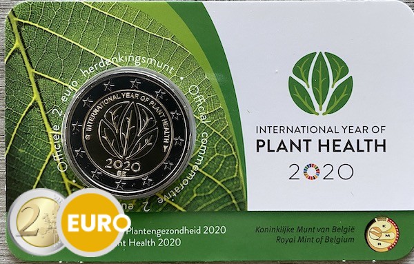 2 euros Belgique 2020 - Santé des Plantes BU FDC Coincard NL