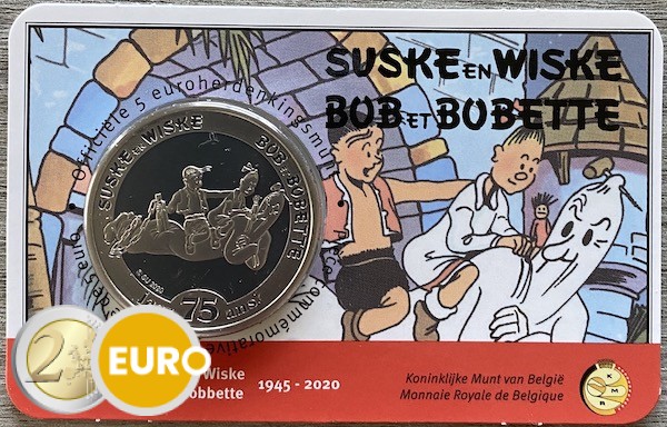 5 euro Belgium 2020 - Luke and Lucy BU FDC Coincard Embossed