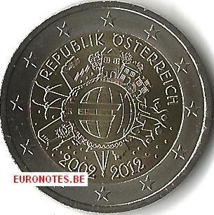 Autriche 2012 - 2 euro 10 ans euro UNC