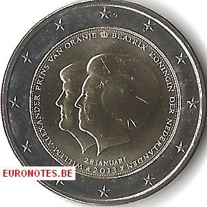 Pays-Bas 2013 - 2 euro Double portrait UNC