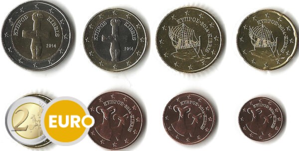 Serie de euro UNC Chipre 2014