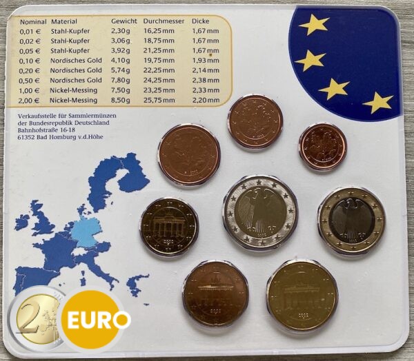 Euro set BU FDC Duitsland 2002 F