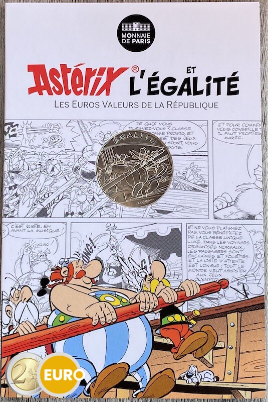 10 euros Francia 2015 - Asterix igualdad Los Juegos Olímpicos - en coincard