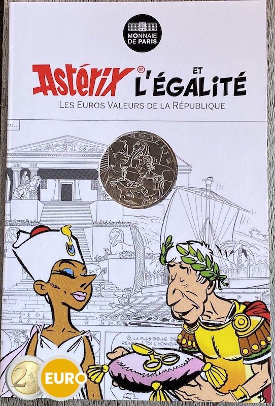 10 euro Frankreich 2015 - Asterix Gleichheit Kleopatra - in Coincard