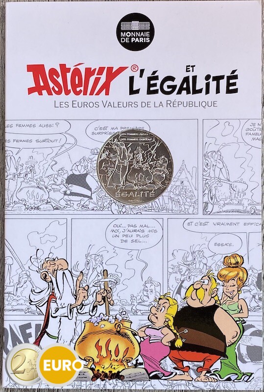 10 euro Frankreich 2015 - Asterix Gleichheit Der Seher - in Coincard