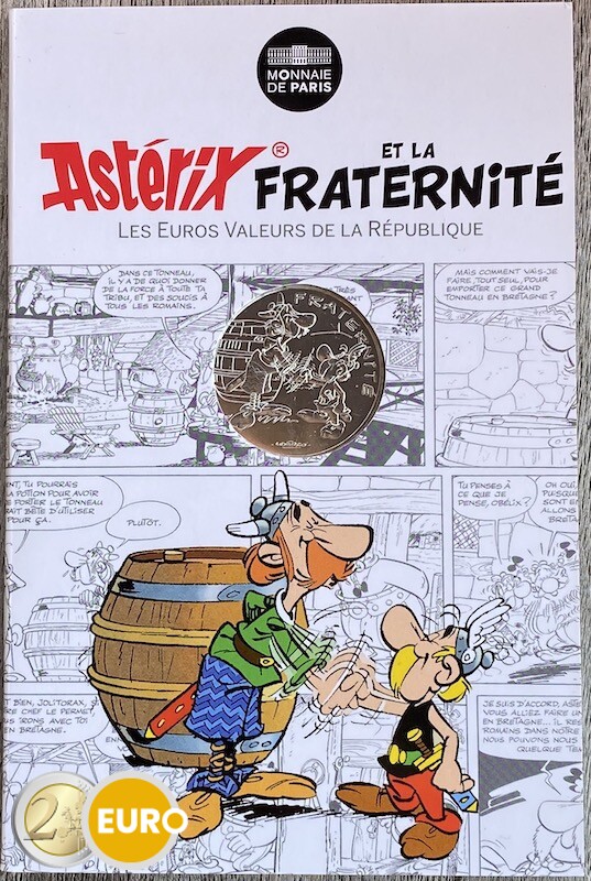 10 euros Francia 2015 - Asterix fraternidad en Bretaña - en coincard