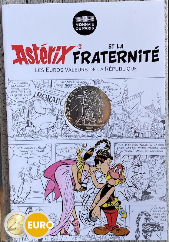 10 euros Francia 2015 - Asterix fraternidad y Latraviata - en coincard