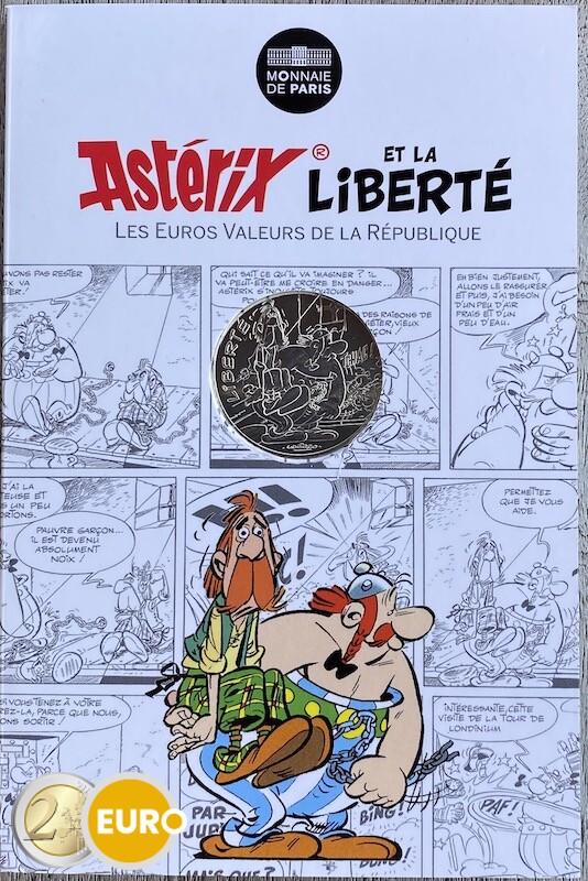 10 euros Francia 2015 - Asterix libertad en Bretaña - en coincard