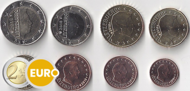 Série euro UNC Luxembourg 2018