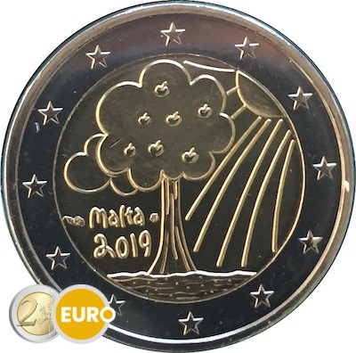2 euro Malta 2019 - Naturaleza y Medio Ambiente UNC marca monetaria MdP