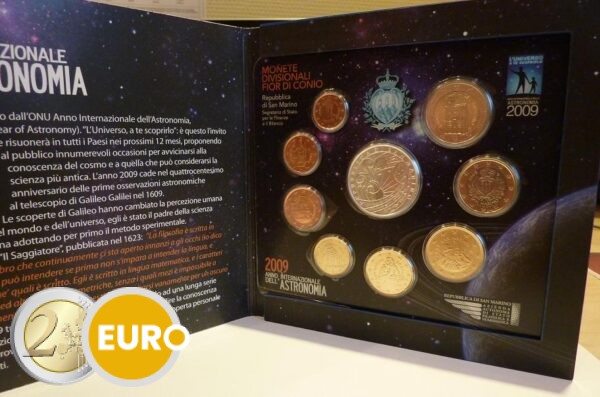 Euro set BU FDC San Marino 2009 + 5 euro astronomy