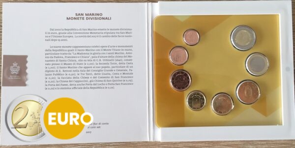 Serie de euro BU FDC San Marino 2017