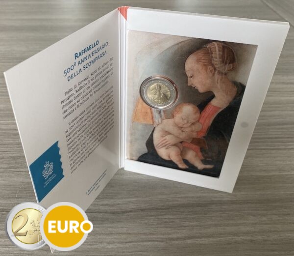 2 euros San Marino 2020 - Raffaello BU FDC