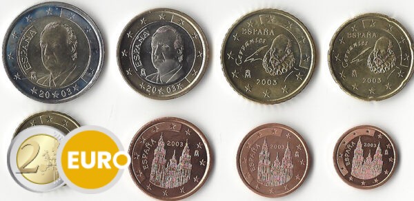 Euro set UNC Spain 2003