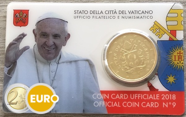 50 cent Vatican 2018 coincard n°9