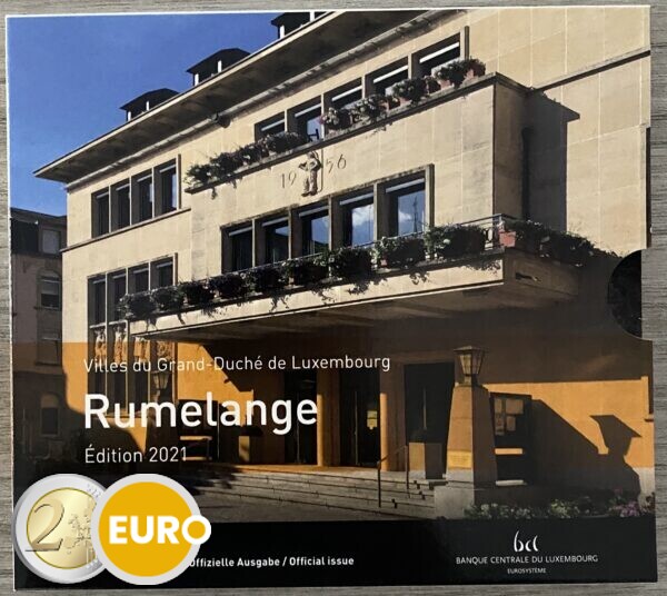 Euro set BU FDC Luxembourg 2021 Rumelange + 2 euro Birth Jean photo