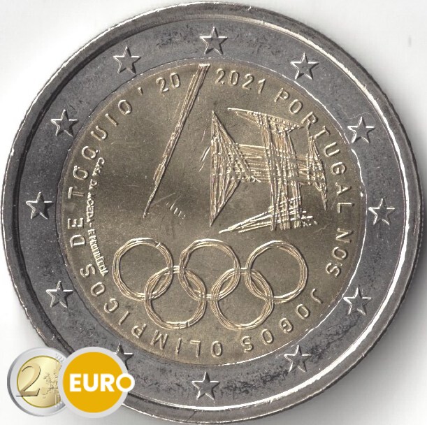 2 euros Portugal 2021 - Jeux Olympiques UNC