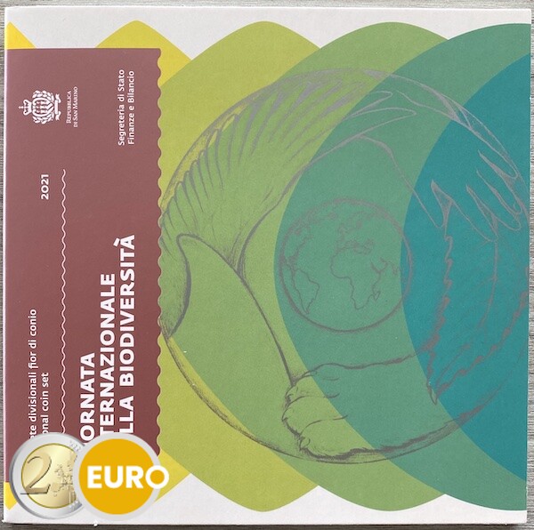 Euro set BU FDC San Marino 2021 + 5 euro biodiversity