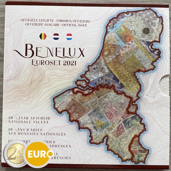 Série en euro BU FDC Benelux 2021 Anciennes monnaies
