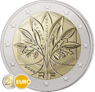 2 euros France 2022 - Arbre stylisé UNC