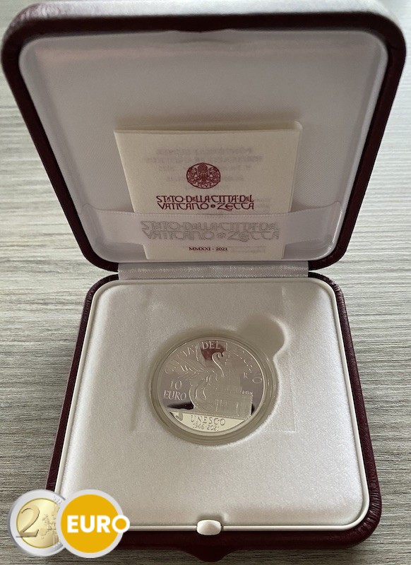 10 euro Vatican 2021 - UNESCO BE Proof Silver