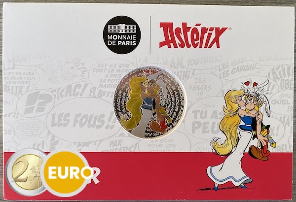 50 euro France 2022 - Asterix Love BU FDC Silver Coloured