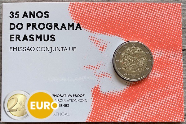 2 euros Portugal 2022 - Erasmus BE Proof