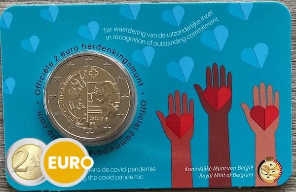 2 euro Belgie 2022 - Gezondheidszorg BU FDC Coincard NL