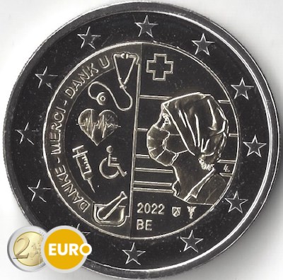 2 euro Belgie 2022 - Gezondheidszorg UNC