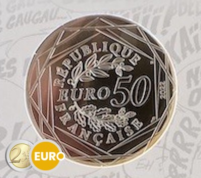 50 euros France 2022 - Astérix 4 BE Proof Argent colorisé