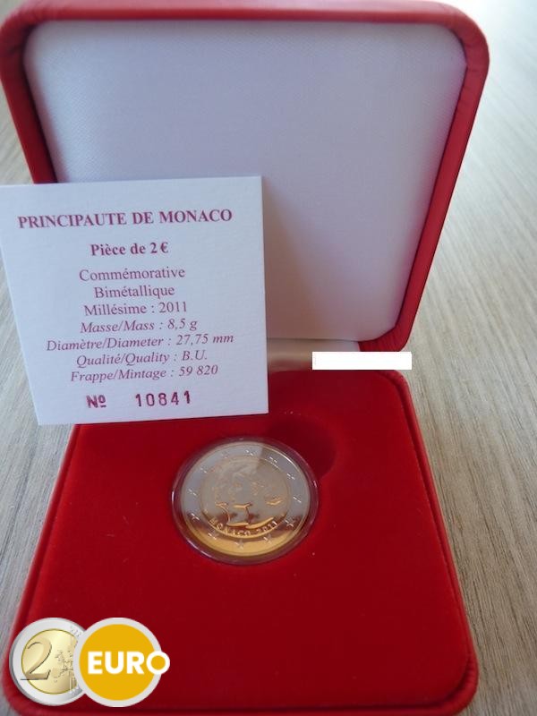 2 euro Monaco 2011 - Huwelijk BU FDC