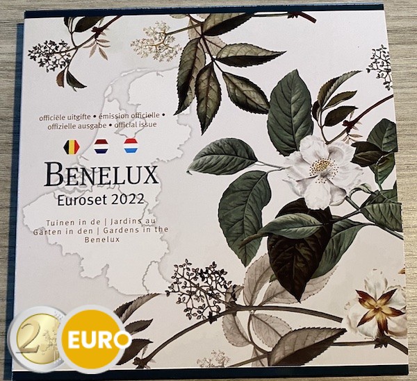 Euro set BU FDC Benelux 2022 Tuinen