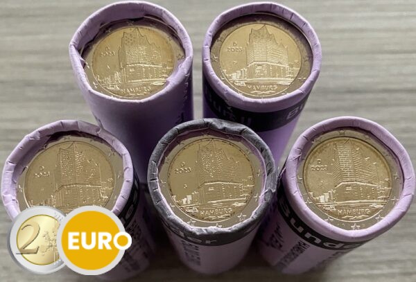 Rollos 2 euros Alemania 2023 - ADFGJ Hamburgo