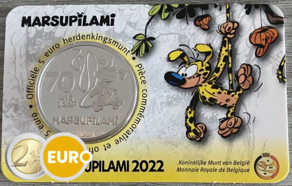 5 euro Belgie 2022 - Marsupilami BU FDC Coincard