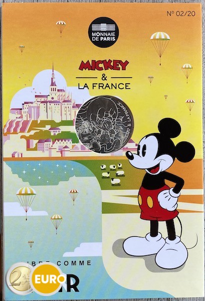 10 euros Francia 2018 - Mickey Libre como el aire - en coincard