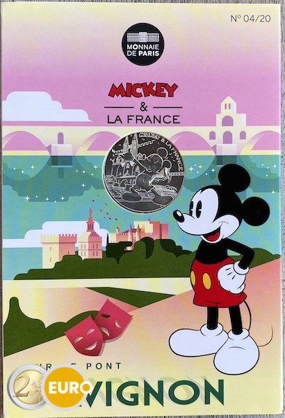 10 euro France 2018 - Mickey On the bridge of Avignon - in coincard
