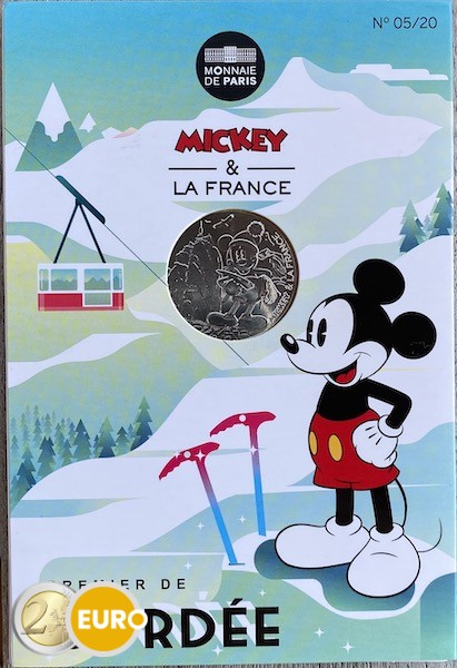 10 euro France 2018 - Mickey First on the Rope - in coincard