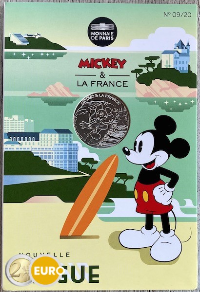 10 euros France 2018 - Mickey Nouvelle vague - en cartelette