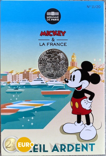 10 euros France 2018 - Mickey Soleil ardent - en cartelette