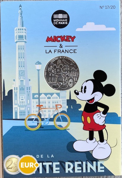 10 euros France 2018 - Mickey Le roi de la petite reine - en cartelette