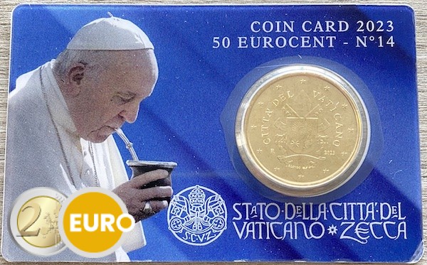 0,50 euro Vatican 2023 coincard nr 14
