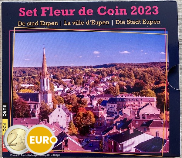 Série euro BU FDC Belgique 2023 Eupen