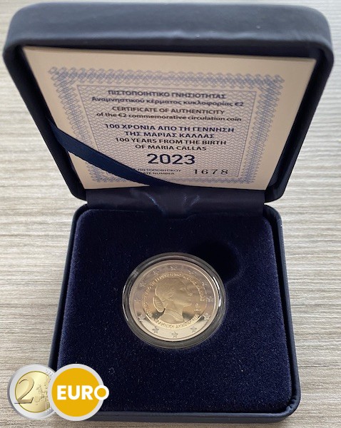 2 euro Griekenland 2023 - Maria Callas BE Proof