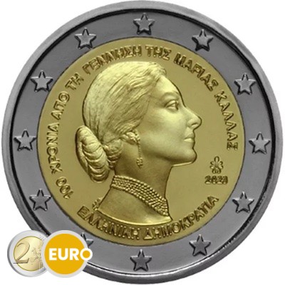 2 euros Grèce 2023 - Maria Callas UNC
