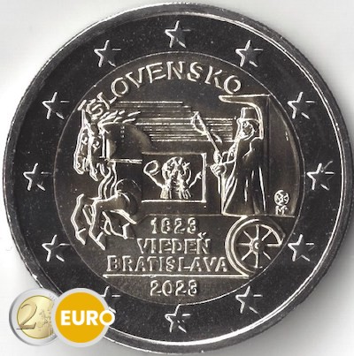 2 Euro Slowakei 2023 - Expresspost zu Pferd UNZ